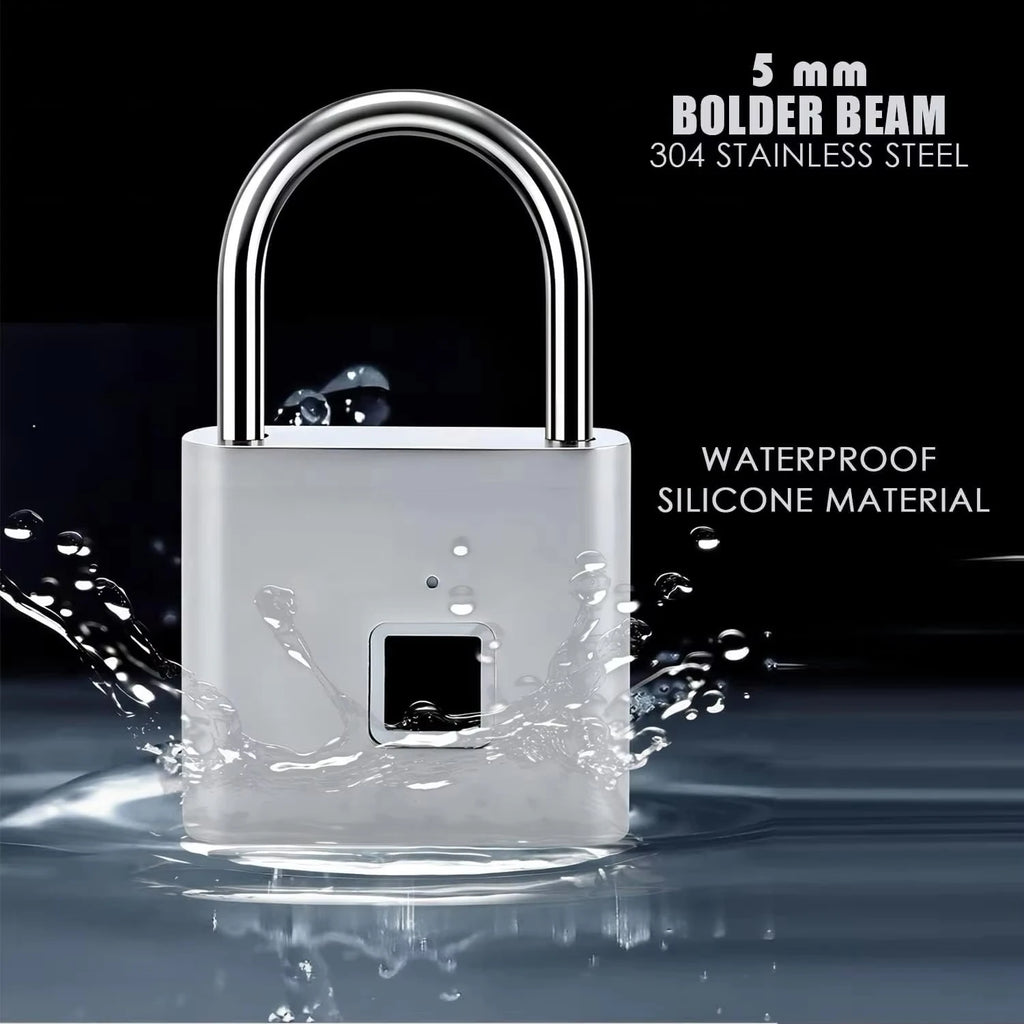 CDOK P2 Fingerprint Padlock, Built-in Rechargeable Battery,
