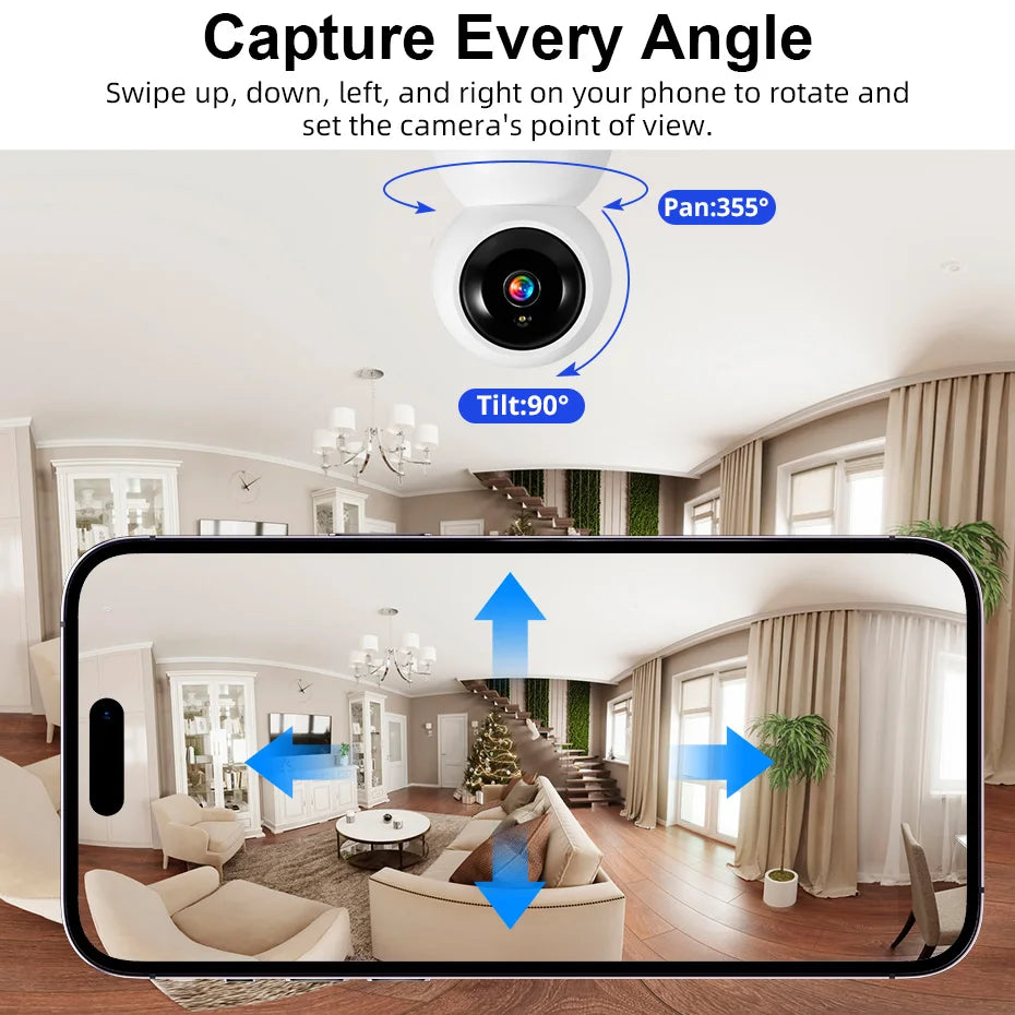 Fuers 5MP WiFi Camera Works With Tuya Smart Home Indoor Wireless IP