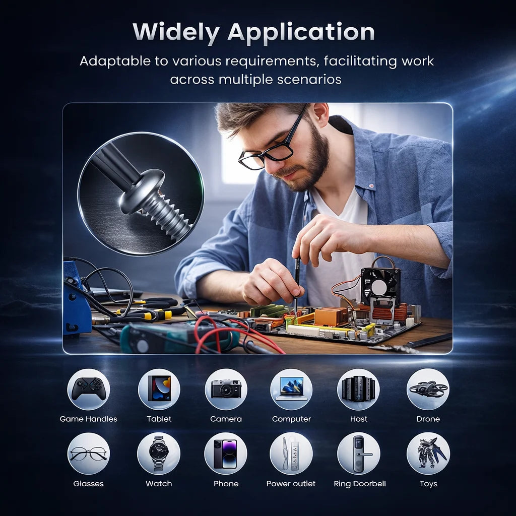 Precision Screwdriver Set, Screwdriver Kit with 36 Long S2 Bits,