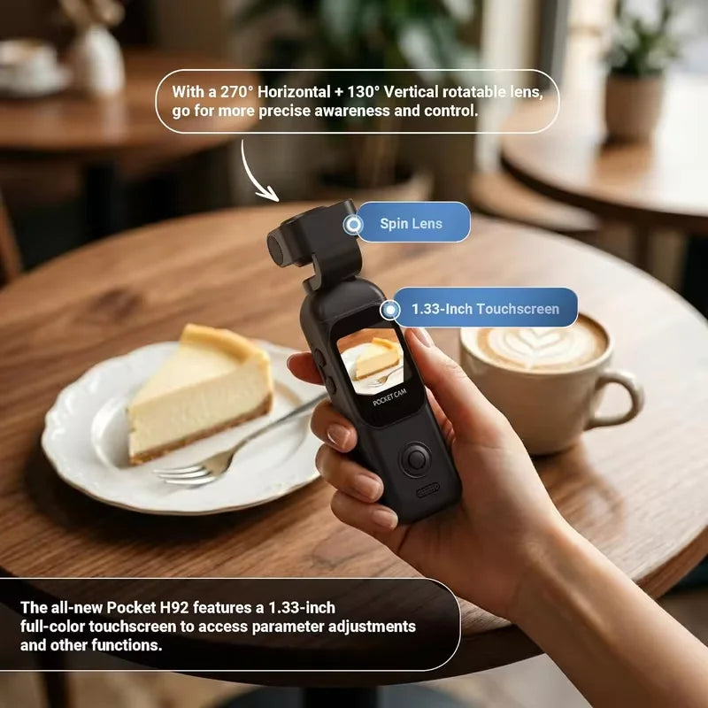 Kaysunlink 1080P Vlogging Camera with 270°Rotatable Lens.