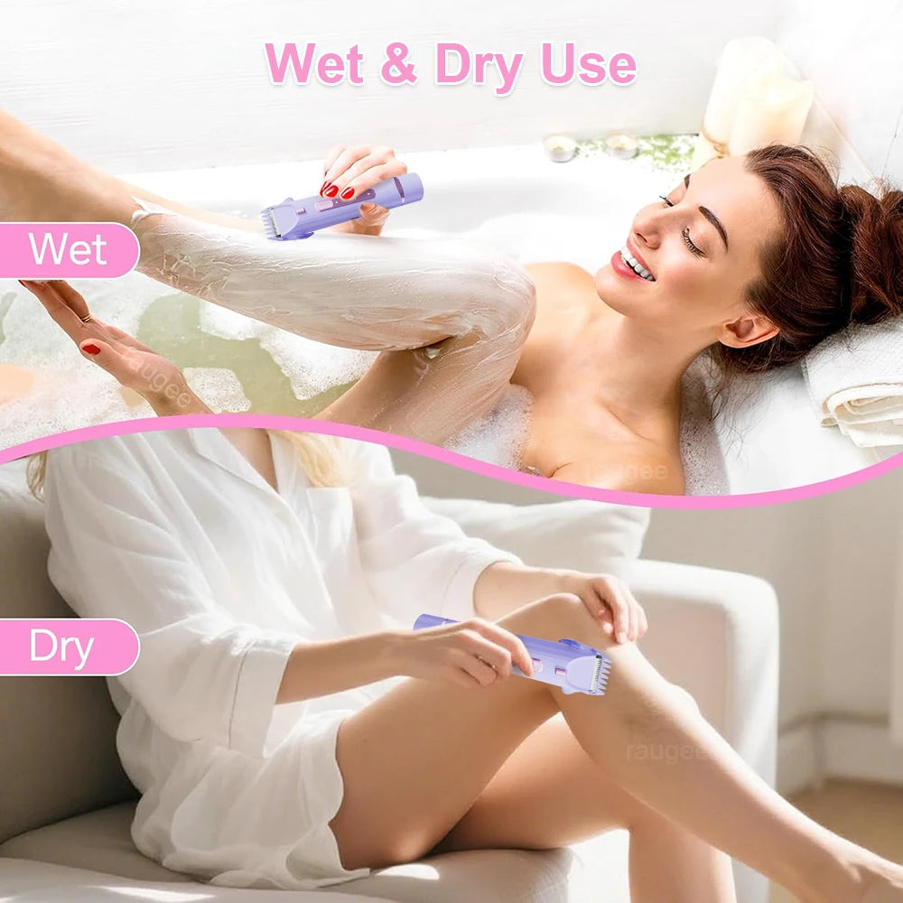 Trimmer for Women 2 in 1 Dual Head Epilator Electric Shaver