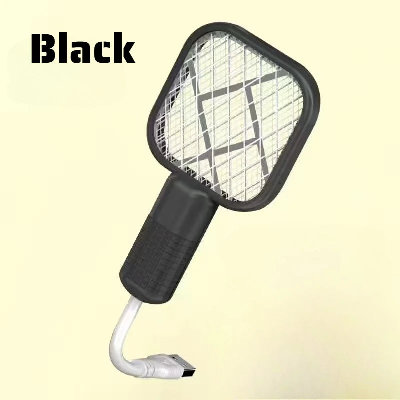 Rechargeable Mosquito Swatter UV Light Bug Zapper Electric Fly Killer Insect Racket Portable Pest Control for Outdoor Camping