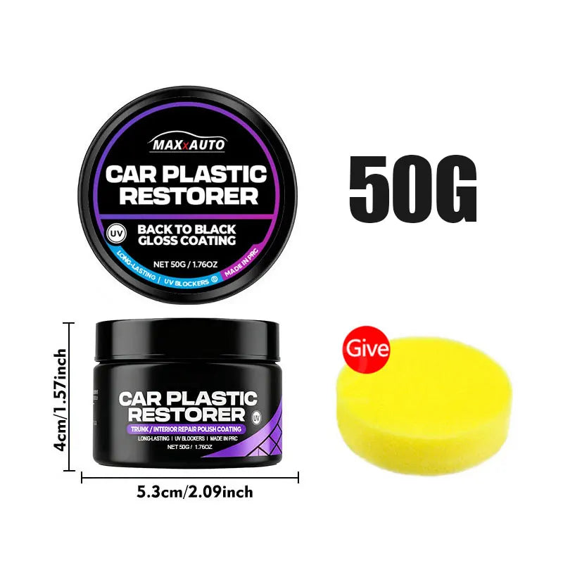 Auto Plastic Restorer Back To Black Gloss Car Interior Leather & Panel Renewal Wax Coating Agent Auto Polish And Repair Coating