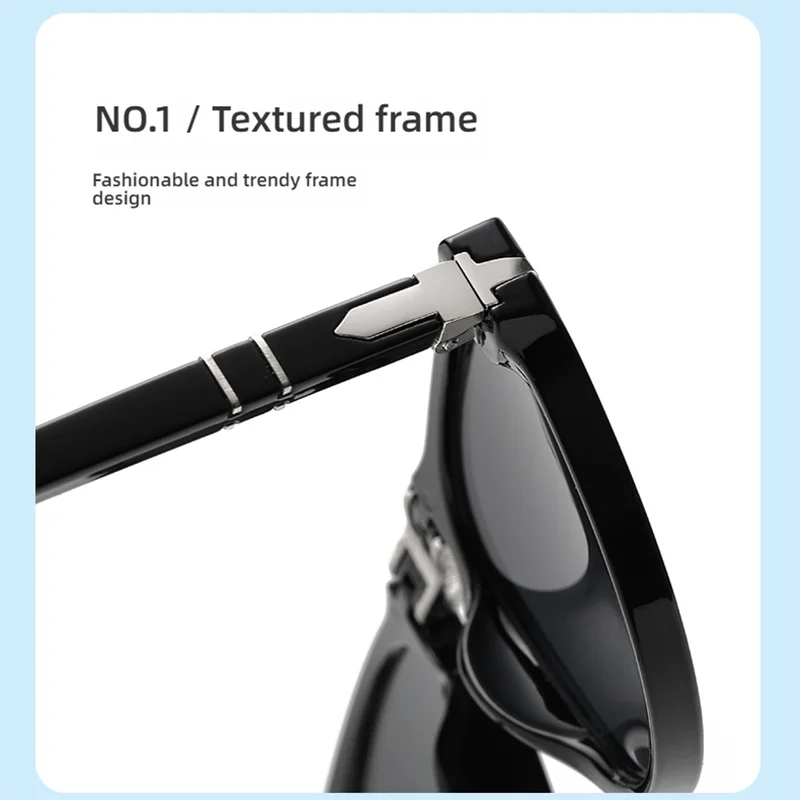 Popular Luxury Designer Folding Pilot Fashion Retro Extra-large Frame Women's Sunglasses UV400 High Quality