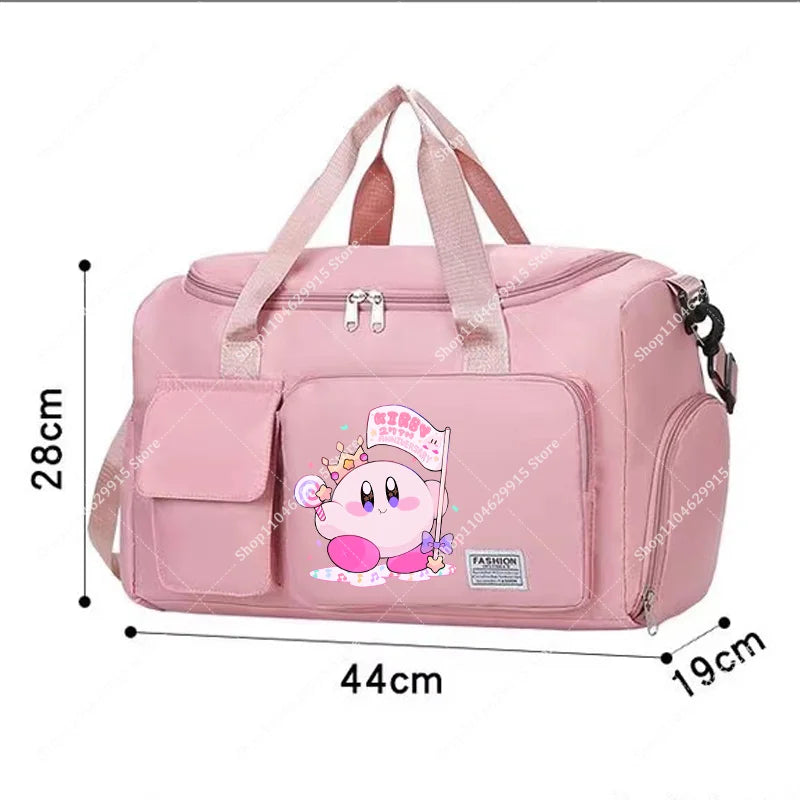 Star Kirbys Shoulder Bag Large Capacity Kawaii Cartoon Sports