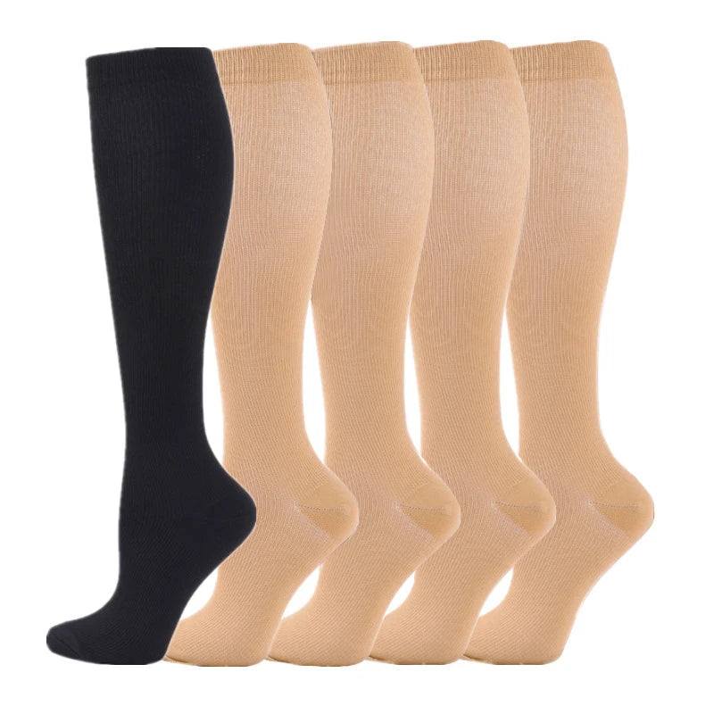 5 Pairs Compression Socks Women Medical Varicose Socks