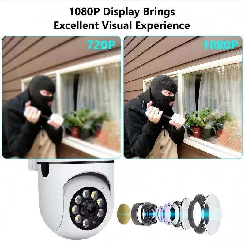 Wireless Monitoring Camera 360 degree intercom 5MP Home Security Camera