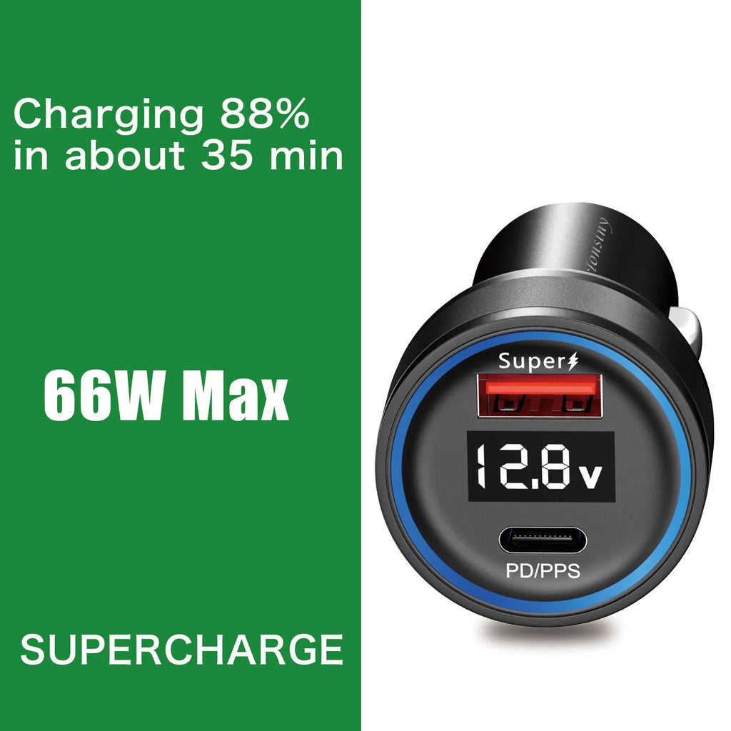 6A 66W car charger for Honor Magic V 5 3 7 6 400 200 90 70 50 X9d X7C cigarette lighter USB charger for Huawei car phone adapter