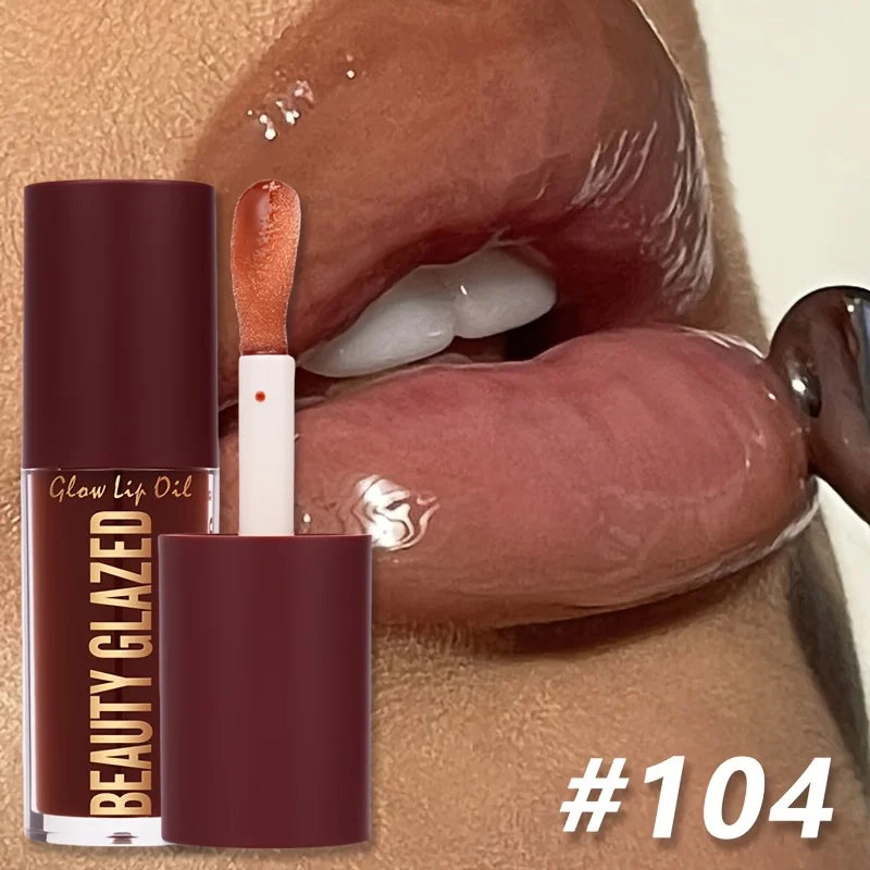 BEAUTY GLAZED 4 Color Moisturizing Lip Oil Moisturizing Lip Gloss Luminous Oil