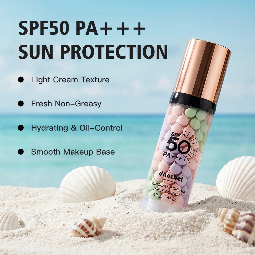 Three-Color Face Primer & Skin Care Isolation