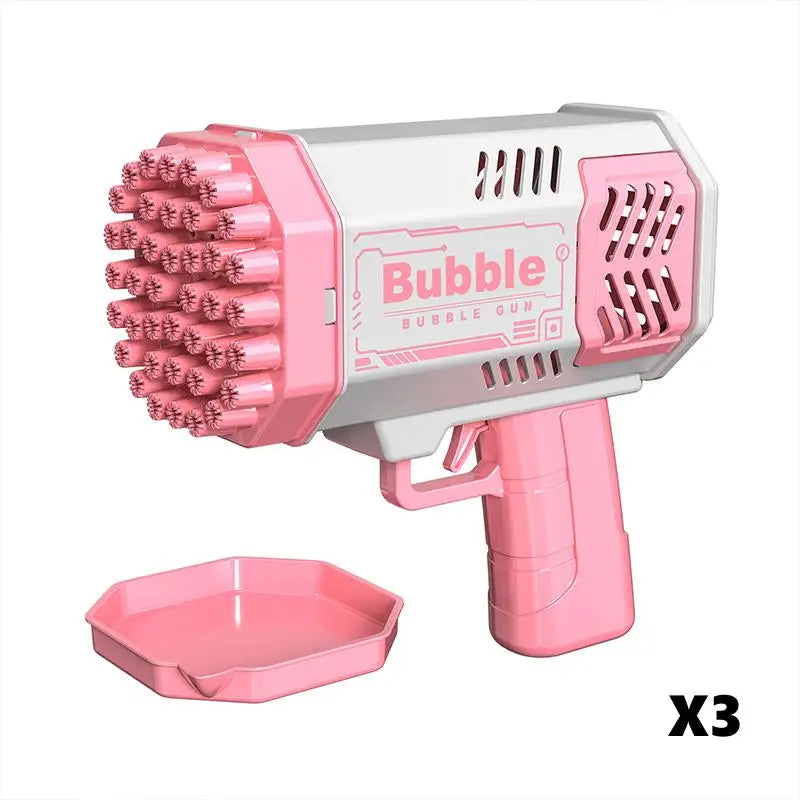 40 Hole CHILDREN'S Outdoor Toy Bubble Gun Electric Toy Blowing Bubbles (Without Bubble Water)