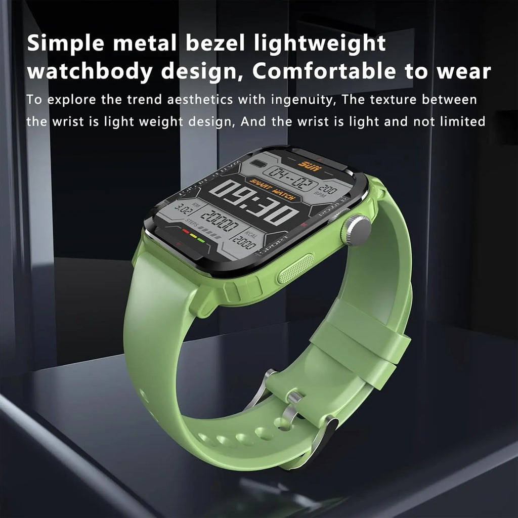 Smartwatch with HD Touch Screen, Wireless Calling, Alarm, Multi-Sport Modes
