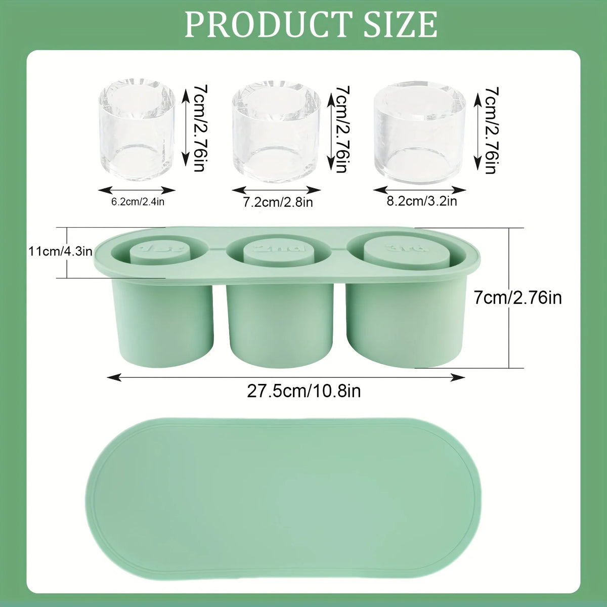 3D Round Balls Ice Plastic Molds DIY Cube Tray Silicone Molds