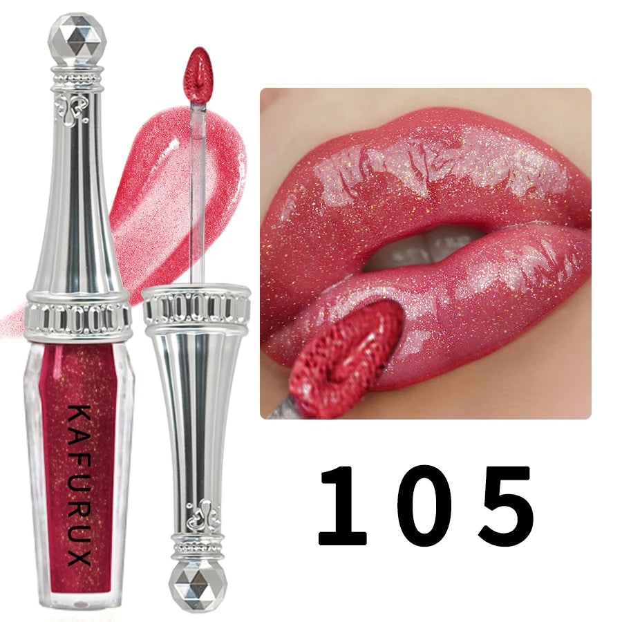 6 Colors Glitter Liquid Lipsticks Shimmer Shiny Lipgloss Pearlescent