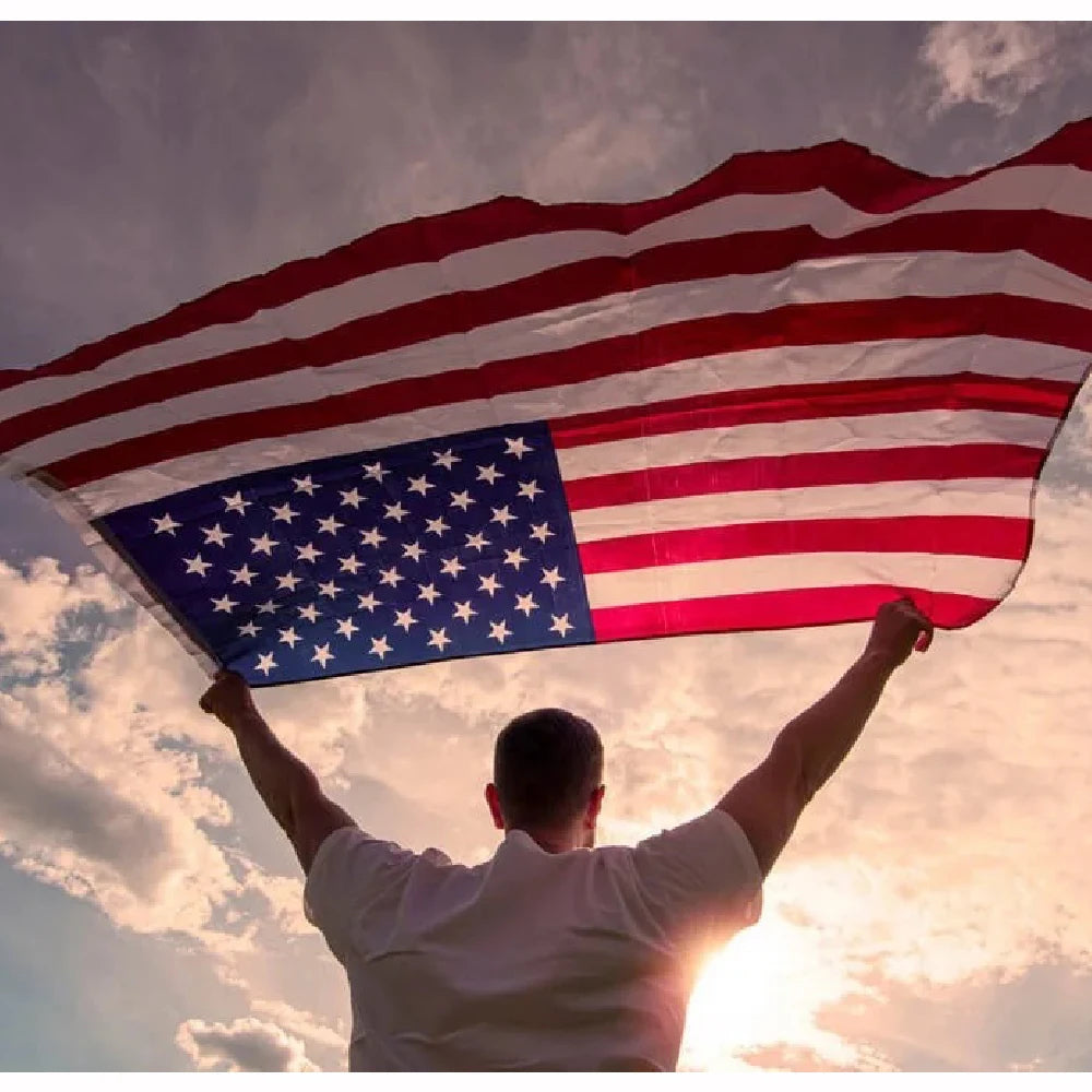 Us Flag 90X150cm High Quality Printed Polyester Stars And Stripes