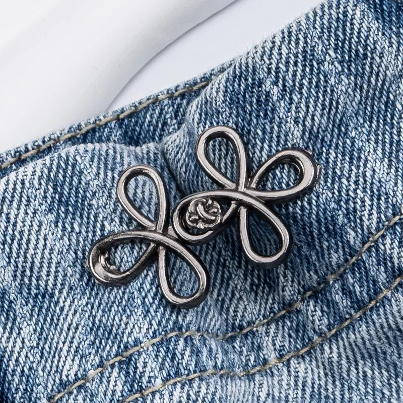 Clover Adjustable Metal Waist Button Fasteners No-Sew
