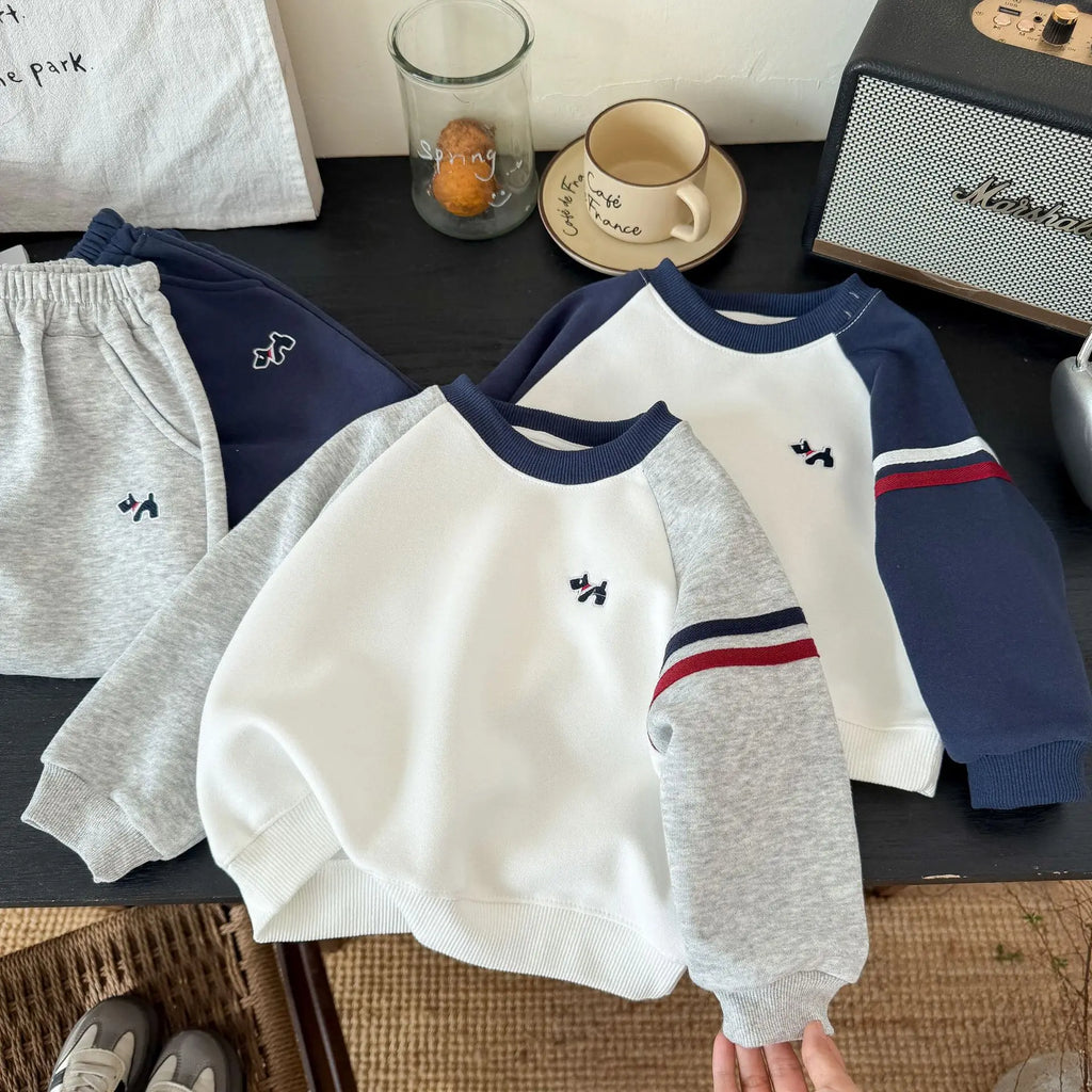 2026 New Autumn Kids Clothes Sets Baby Boy Girls Color