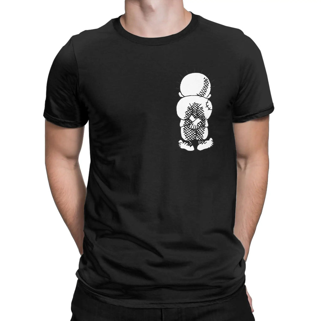 Men T-Shirt Palestine Handala National Symbol Funny Pure Cotton Tees Short Sleeve  T Shirts Round Neck Tops New Arrival