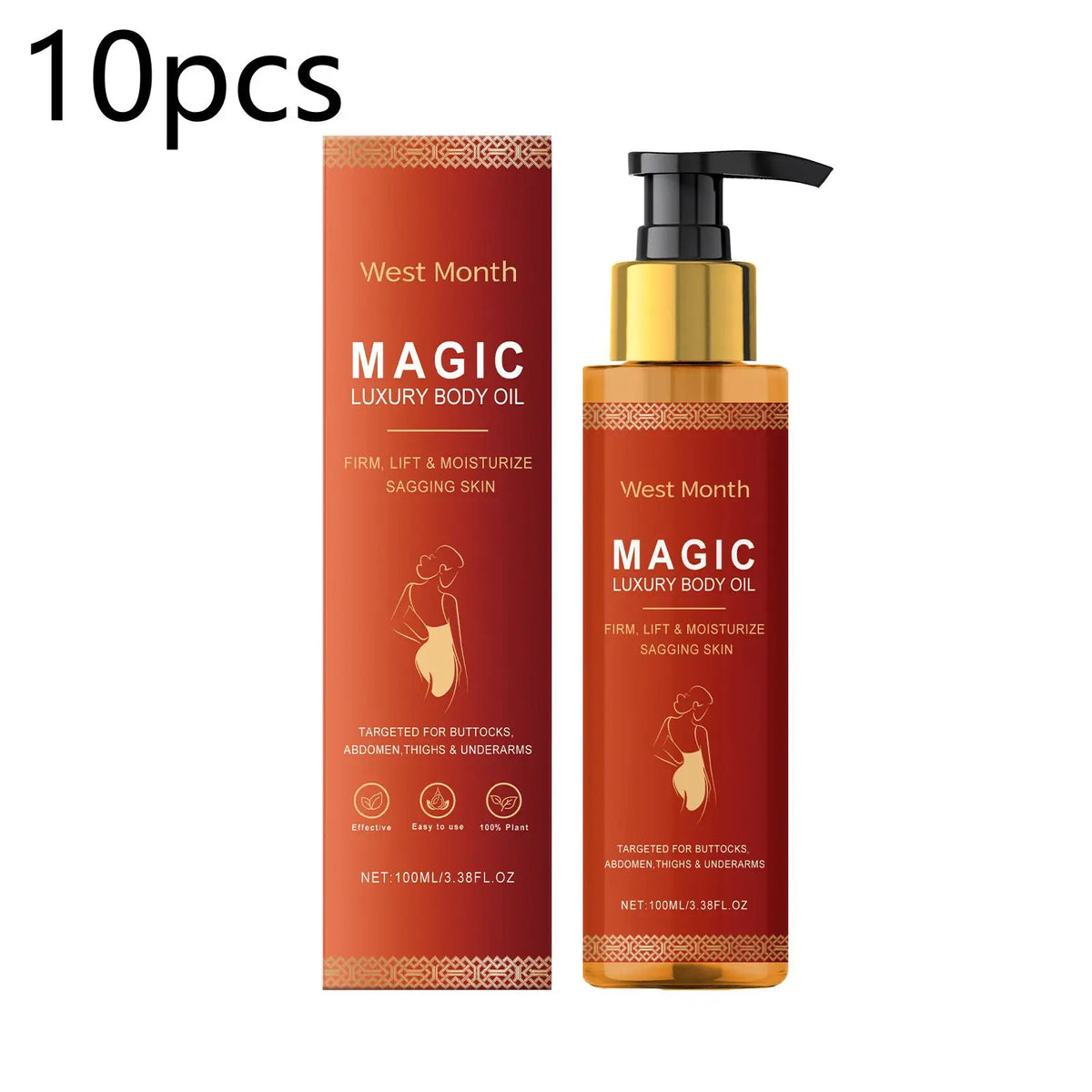 Firming Body Oil for Glowing Skin Improve Dry Moisturizing Anti Cellulite