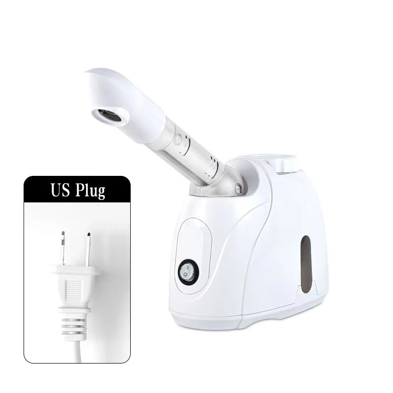 360° Rotatable Hot Mist Facial Steamer Multi-functional Home Spa Beauty Instrument Deep Hydration Skin Care Face Vaporizer