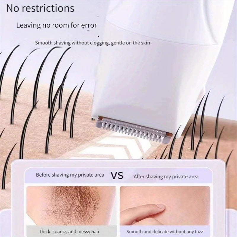 Electric Hair Trimmers for Women Waterproof Razor Painless Private Body