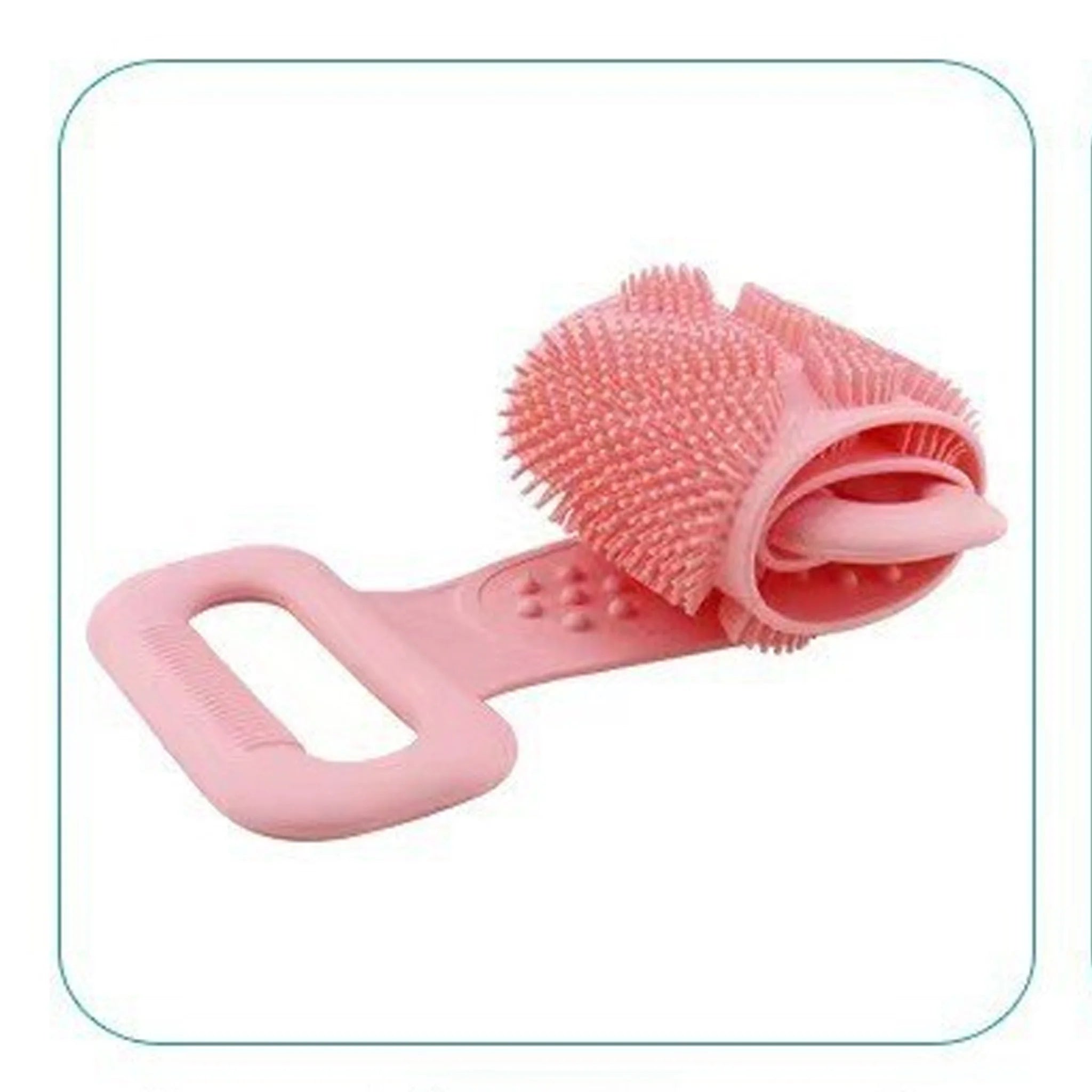Dual-Sided Silicone Exfoliating Bath Body Scrubber Universal Men Women Back Scrubbing Mud Bathing Towel Cleaning Skin Care Tool