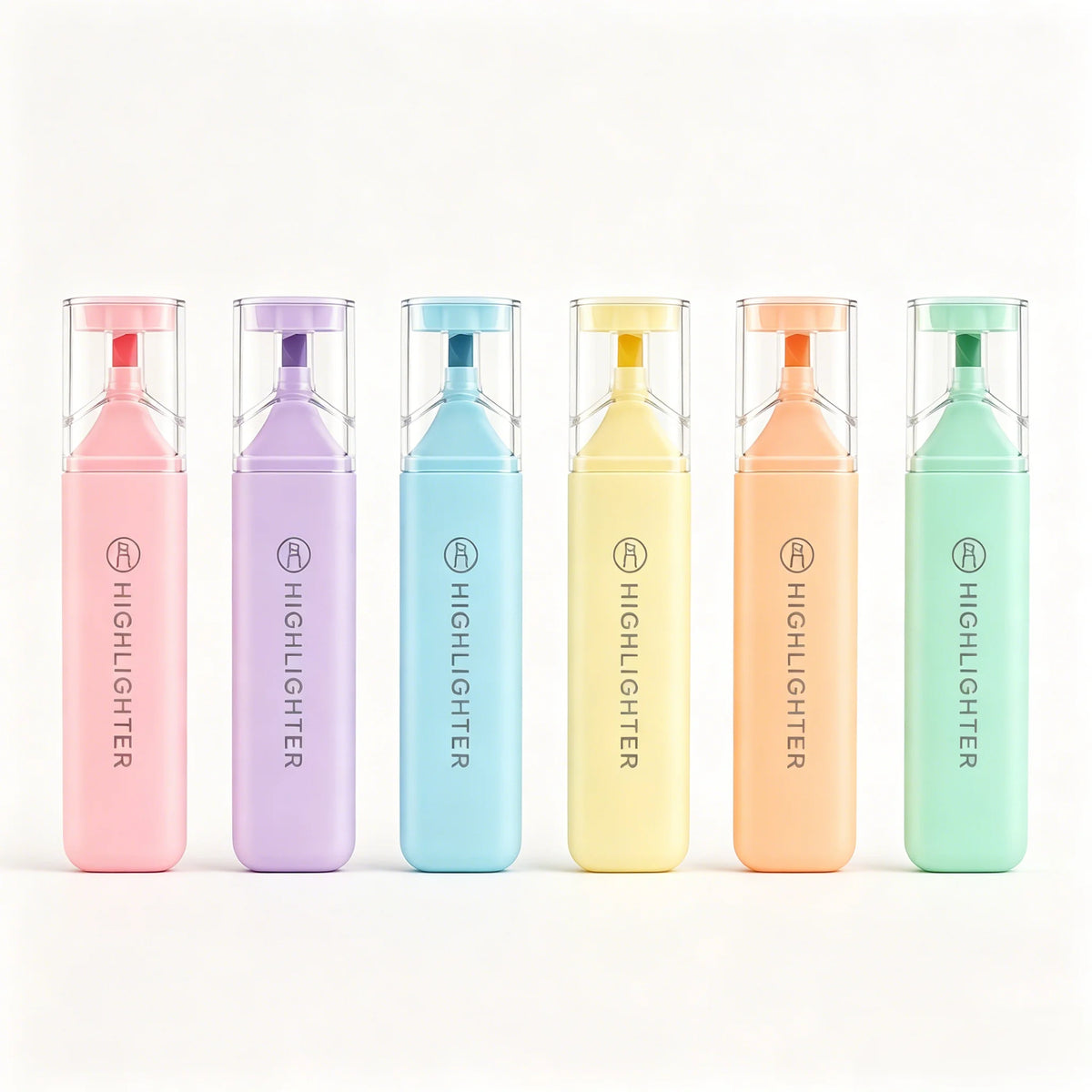 6pcs Back to School Water-Based Highlighters