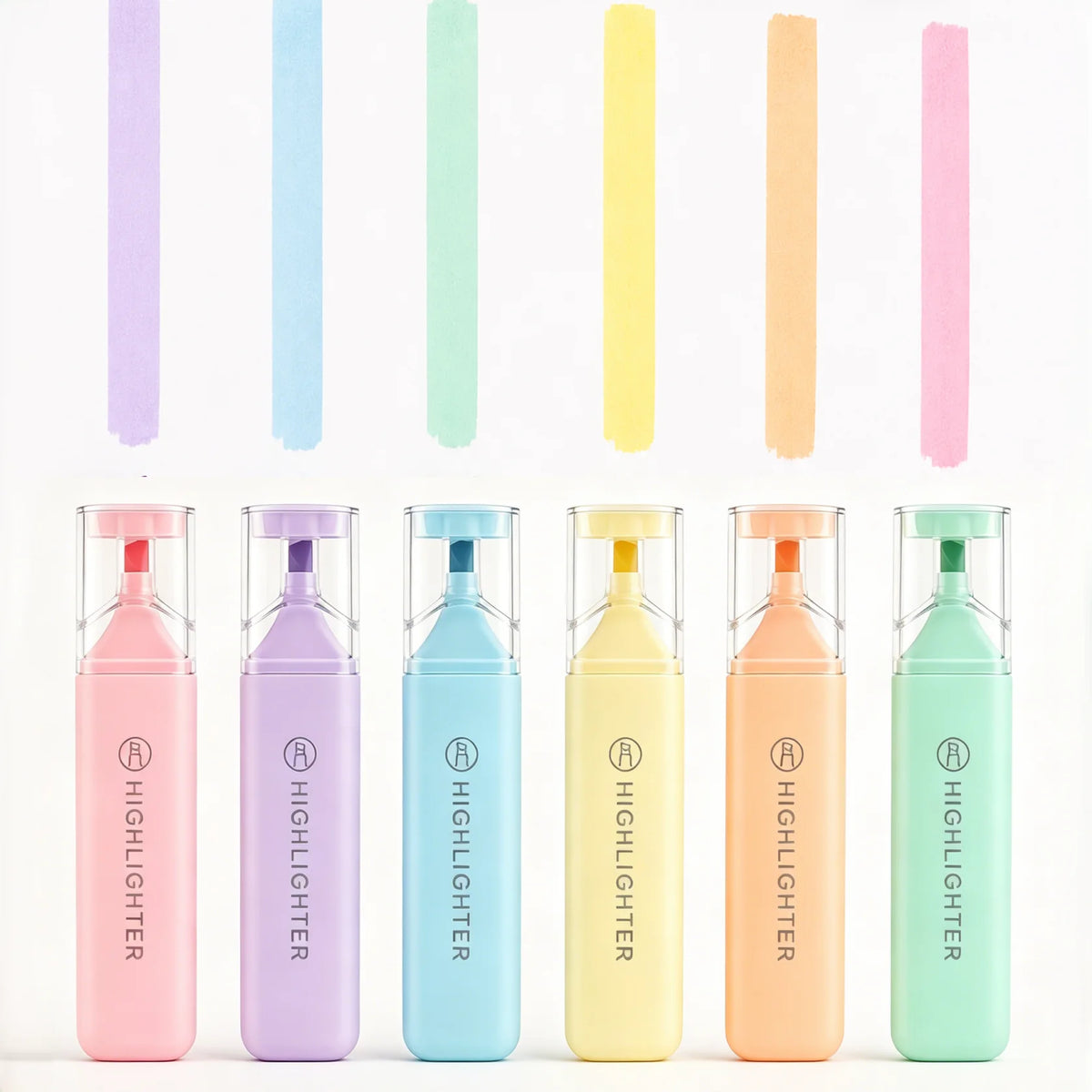 6pcs Back to School Water-Based Highlighters