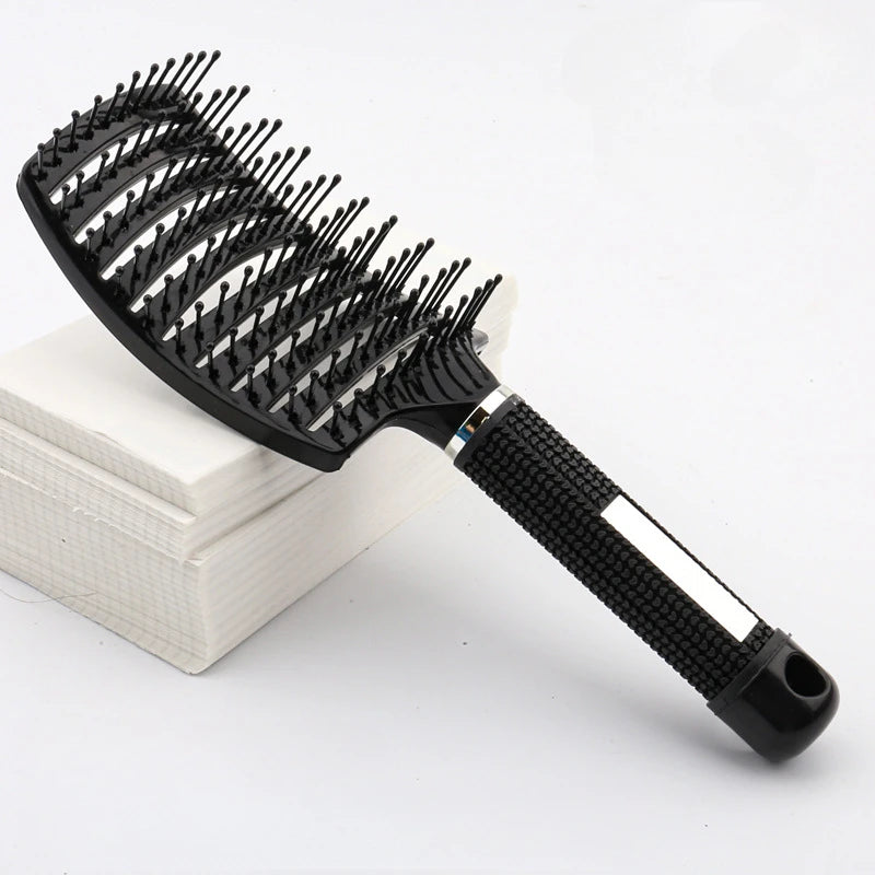 Wet Curly Hair Comb Detangling Hair Brush Women Scalp Massage Comb Bristle Fluffy Salon Hairdressing Combs Barber Styling Tools