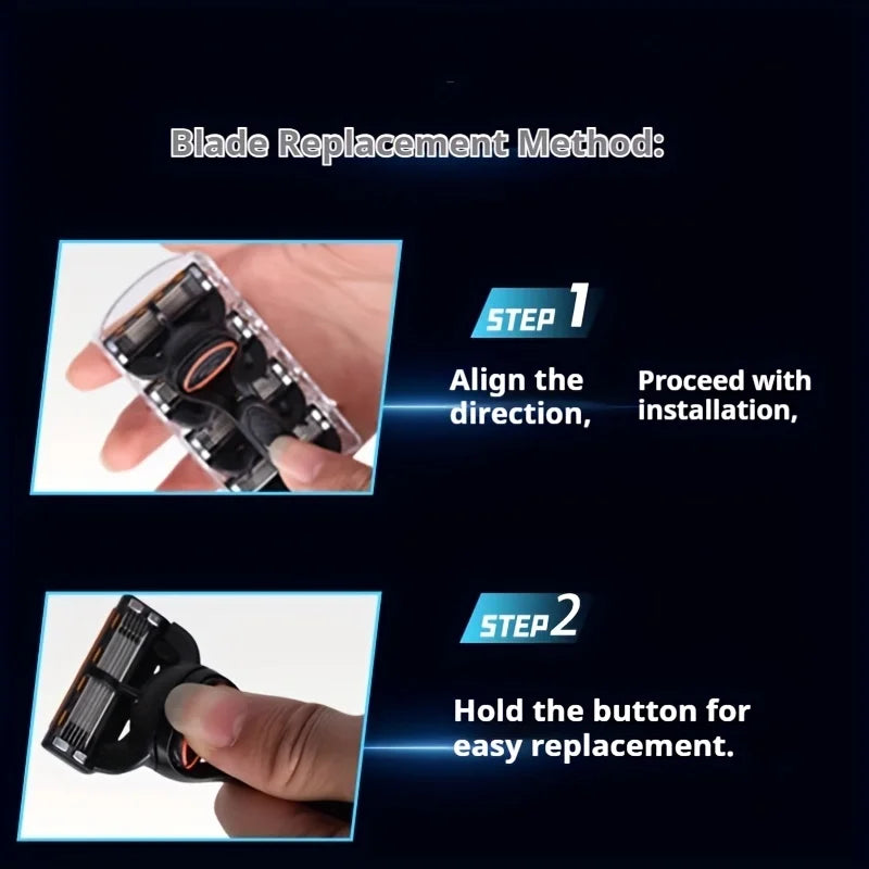 Layer Manual Men's Shaving Razor/Replacement Blades,