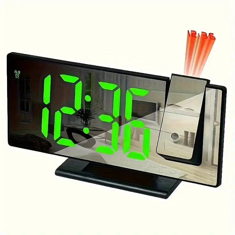 Projection alarm clock  multifunction Intelligent luminous clock