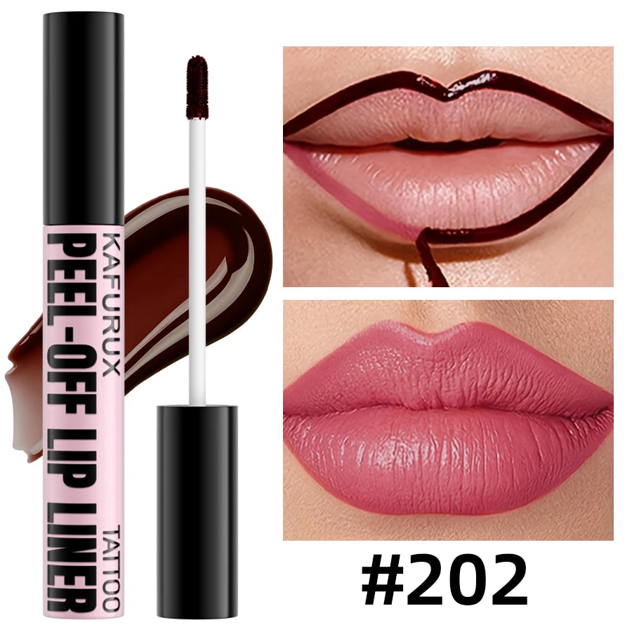 1PC Waterproof Lip Liner Peel Off Lipgloss Long Lasting
