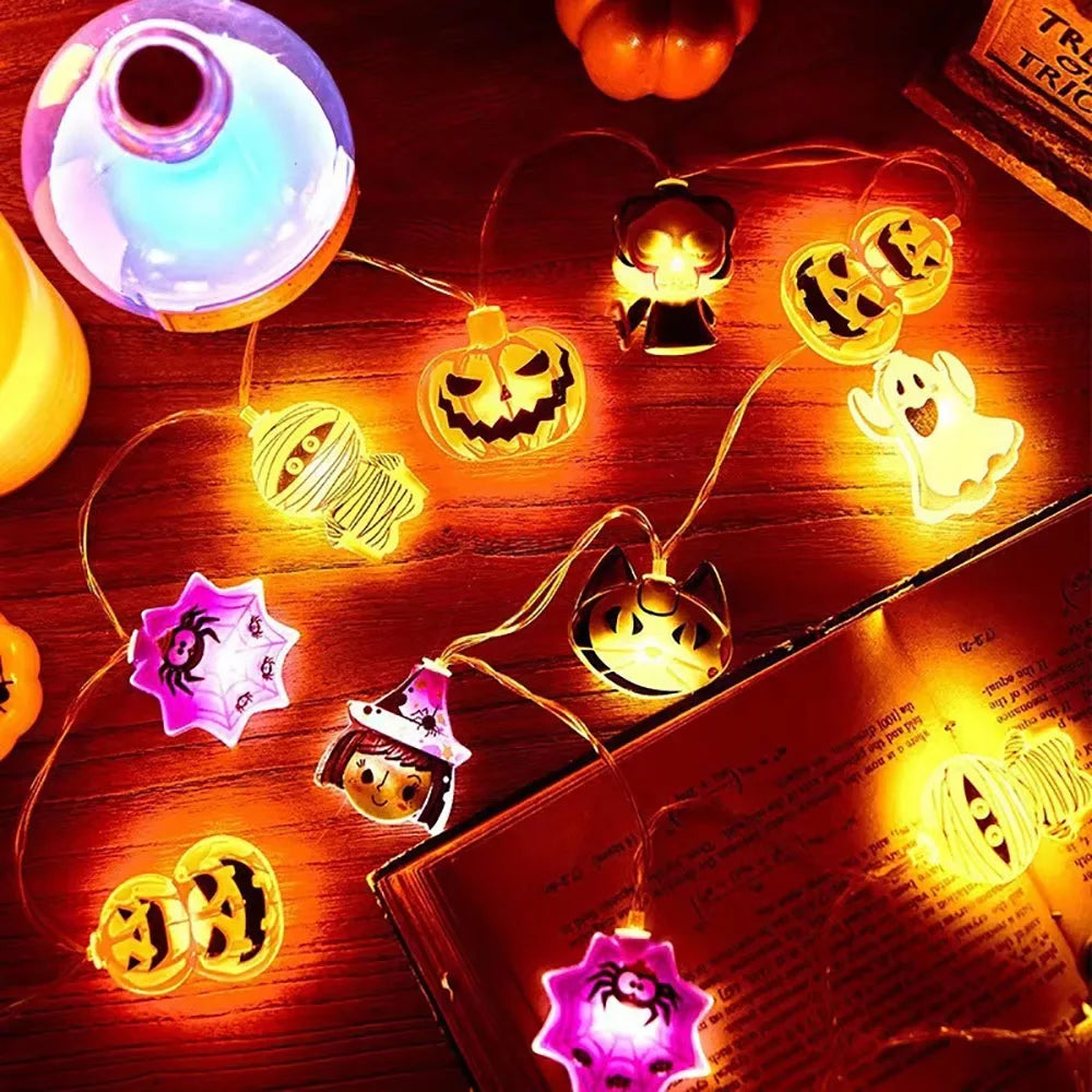 Halloween Decoration LED String Lights,Pumpkin Ghost