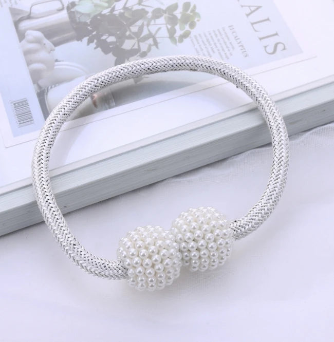 1/2PCS Pearl Magnetic Curtain Clip Curtain Holders