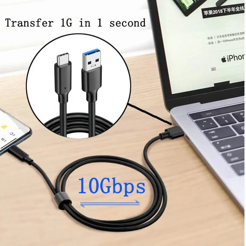 USB3.2 10Gbps Cable USB Type A to USB C 3.2 Gen2
