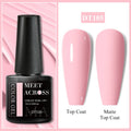 MEET ACROSS 7ml Yogurt Gel Nail Polish Cake Candy Color Sequins