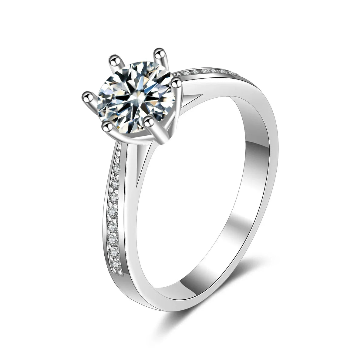 HOT SALE 925 Sterling Silver 1carat Heart Arrow Zircon Stone