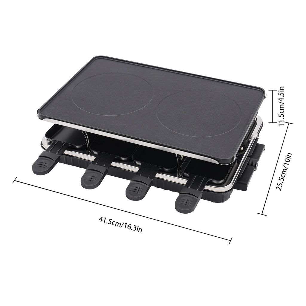 220-240V Table Grill,Electric Grill,Non-Stick Electric Barbecue Grill,1 Large + 8 Small Trays,for Barbecues,Parties,Decks