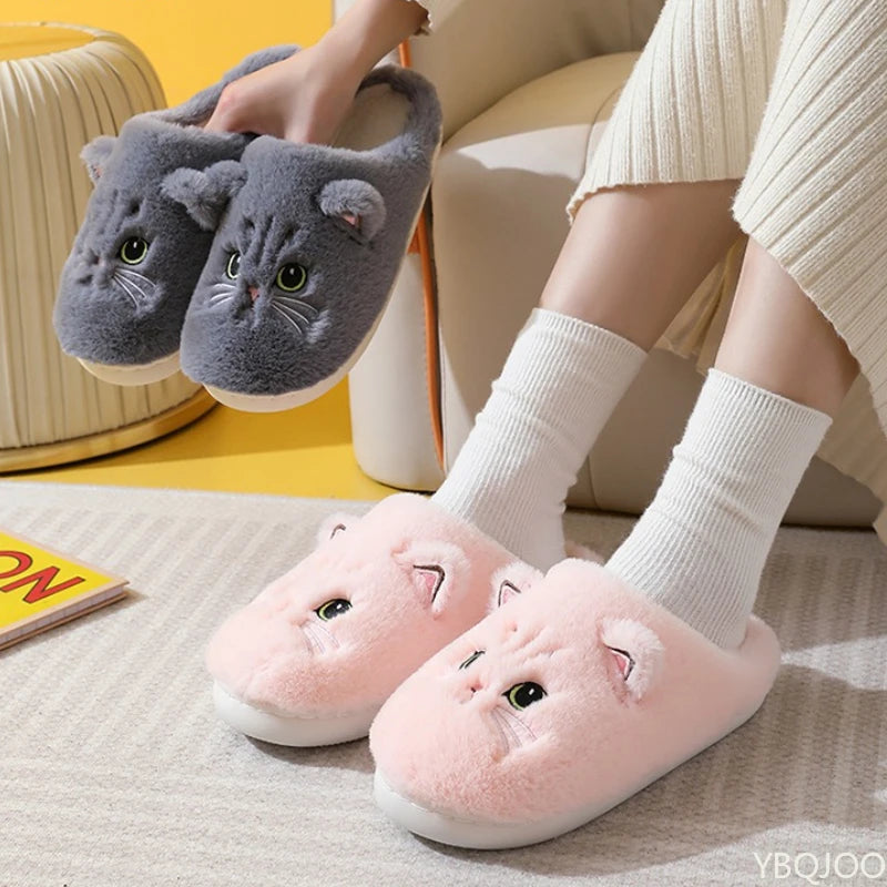 New Autumn Winter Cotton Slippers Men and Women