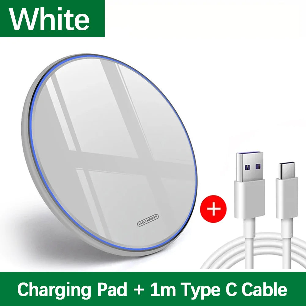 30W Wireless Charger Pad for iPhone , Samsung S26 Xiaomi