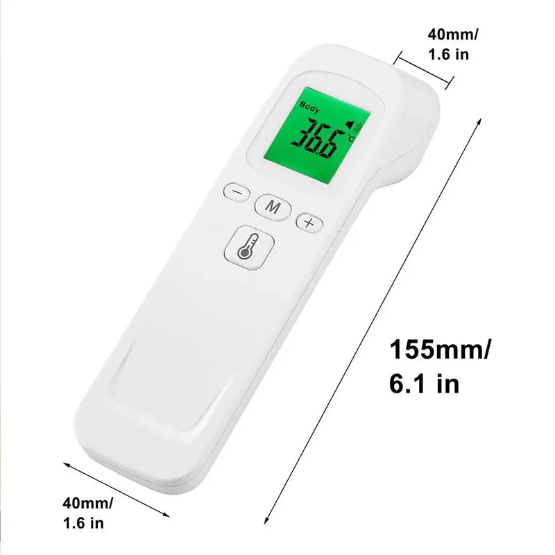 Digital Non-Contact IR Thermometer Fast Measure Light Portable Fingertip Medical Equipment SpO2 PR Monitoring Oximeter Monitor