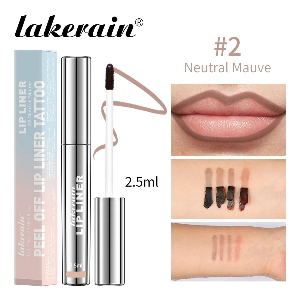 4 Colors Peel Off Lip Liner Waterproof Transfer-proof Lipstic Tattoo Waterproof