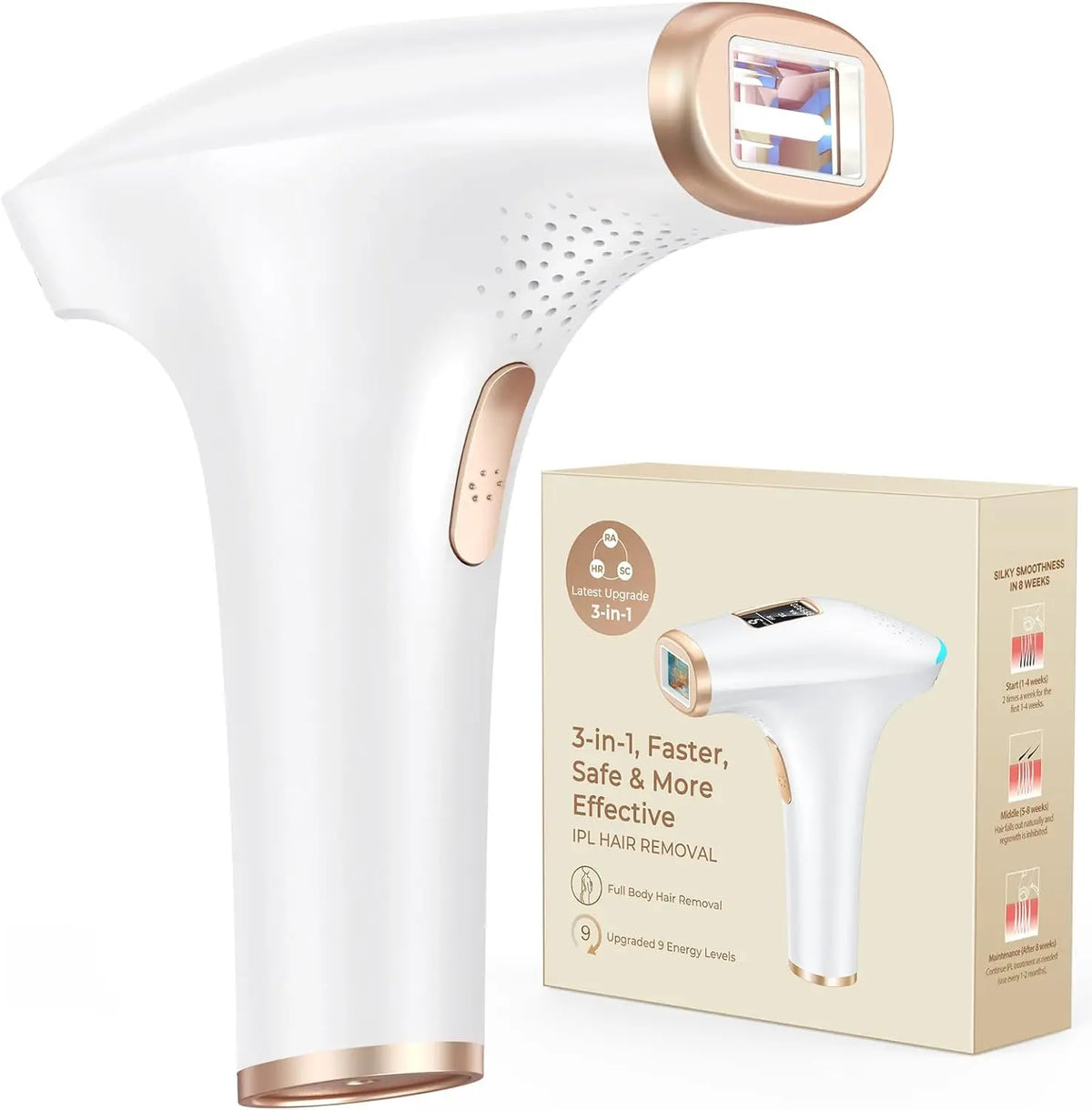 999900 Flashes IPL Hair Removal Safe Permanent Painless Epilator