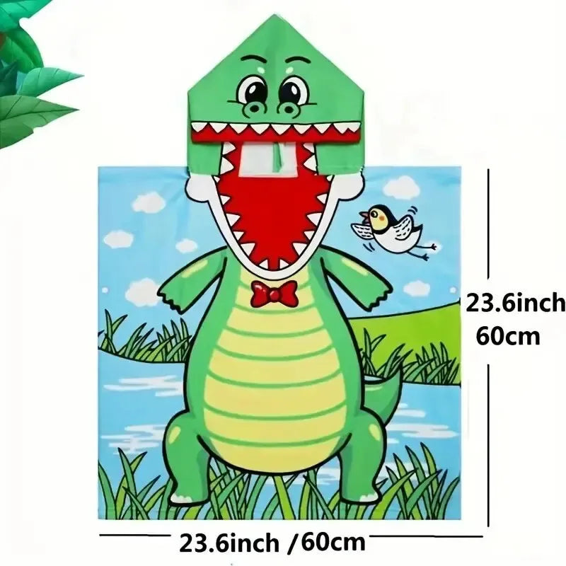 Cartoon Animals Hooded Beach Towel