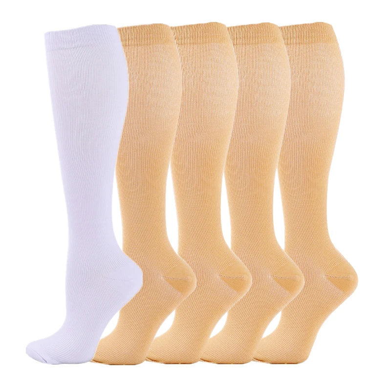 5 Pairs Compression Socks Women Medical Varicose Socks