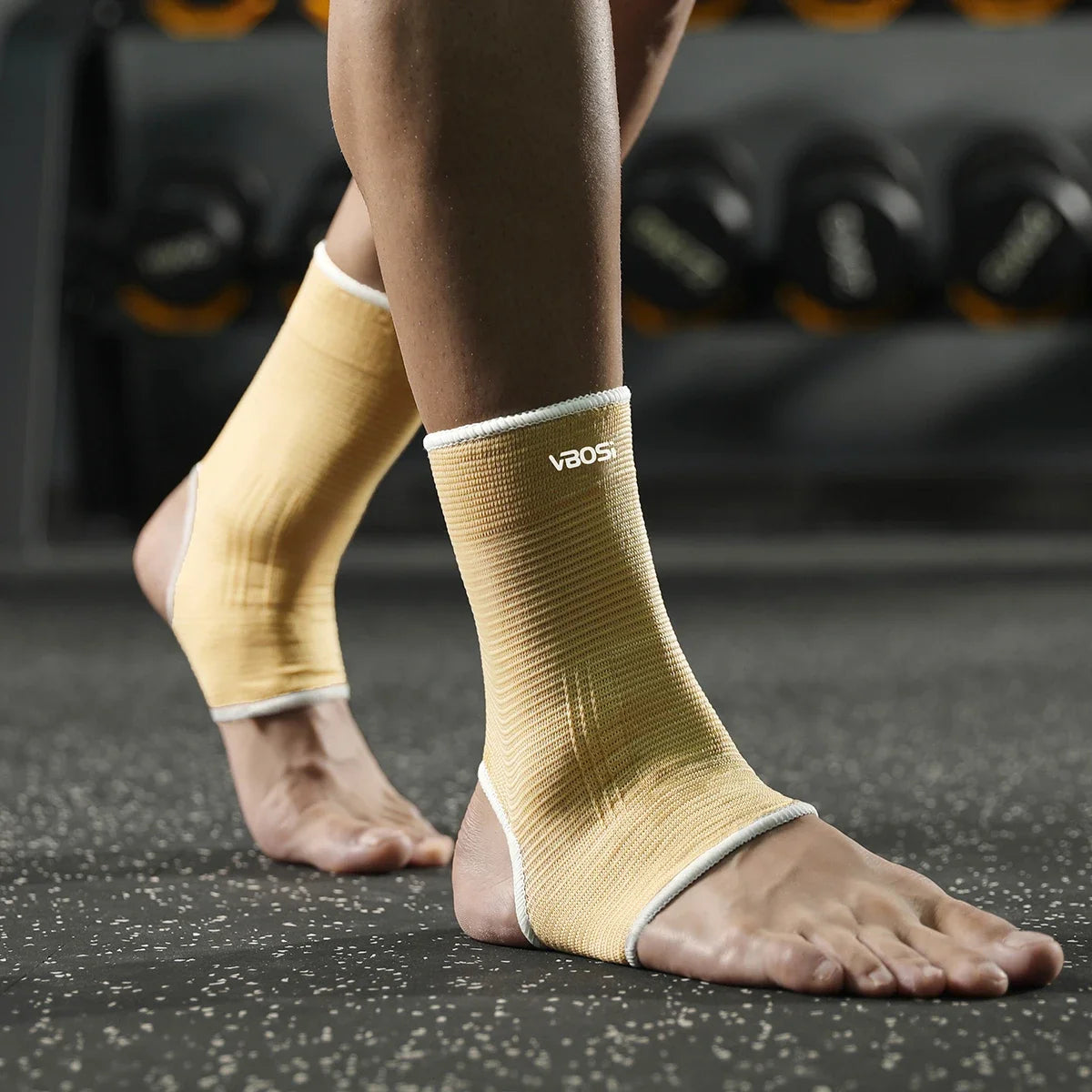 VBOSI Breathable High Elasticity Ankle Support Brace Compression Sleeve for Sports Basketball Running Gym Injury Protection