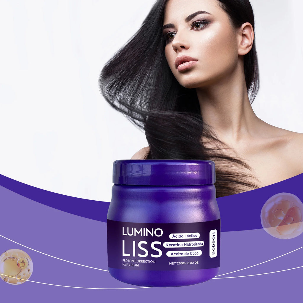 Keratin Hair Straightening Cream Reduce Dry Frizzy Damaged Hair