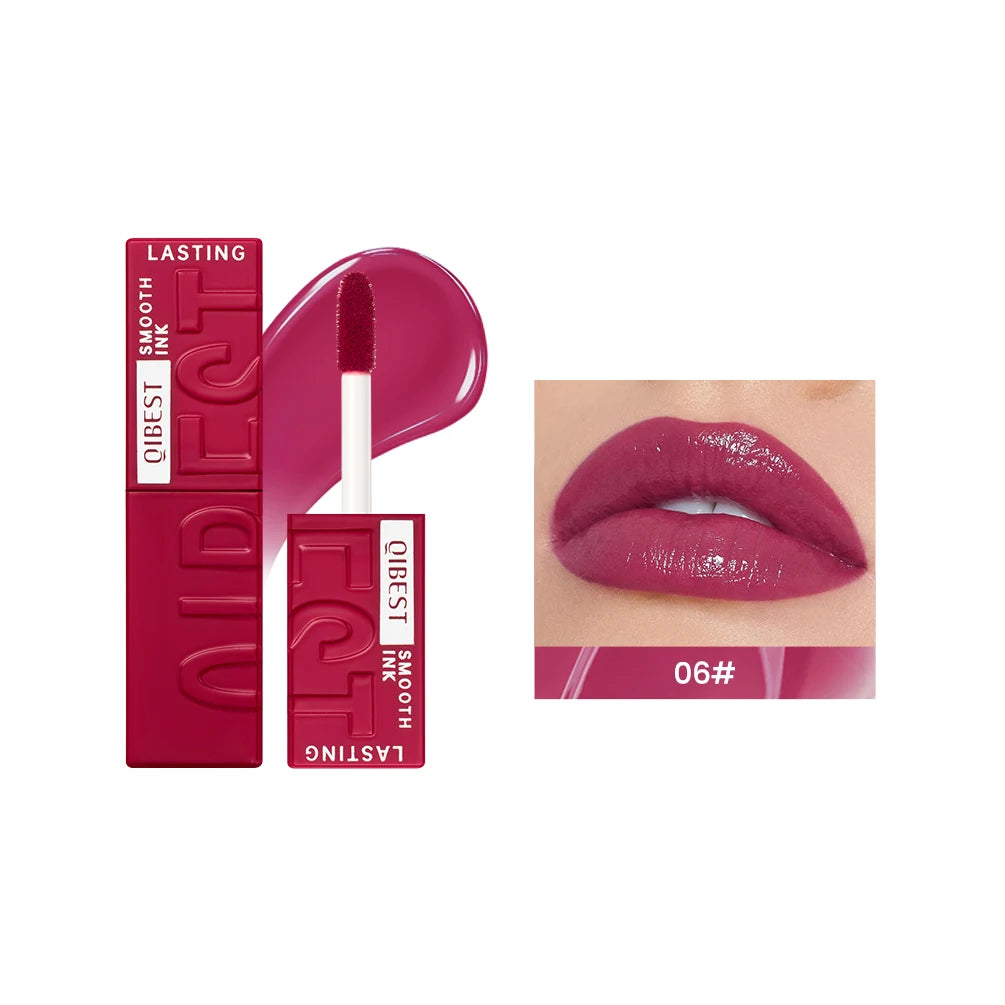 QIBEST Watery Gloss Lip Glaze Moisturizing Long Lasting