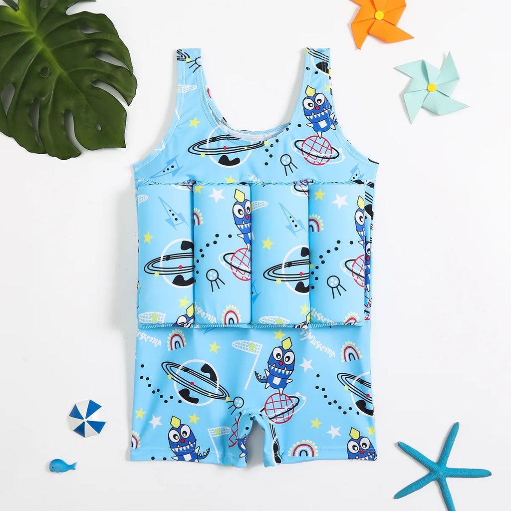 Toddler Boy Swimsuit Buoyancy Float Swimming Suit 1 to 2 3 4 5 Years