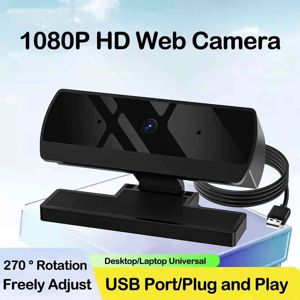 HD 1080P Web Camera with Microphone Autofocus